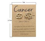 Twelve Constellation Card Fashion Stud Earrings – Stylish Gifts — 4