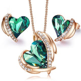 Angel Necklace Ear Stud Jewelry Suit Simple – Jewelry Gift Ideas — 12