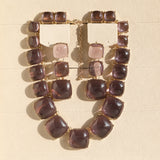 Geometric Candy Clavicle Necklace And Earrings – Jewelry Gift Ideas — 9