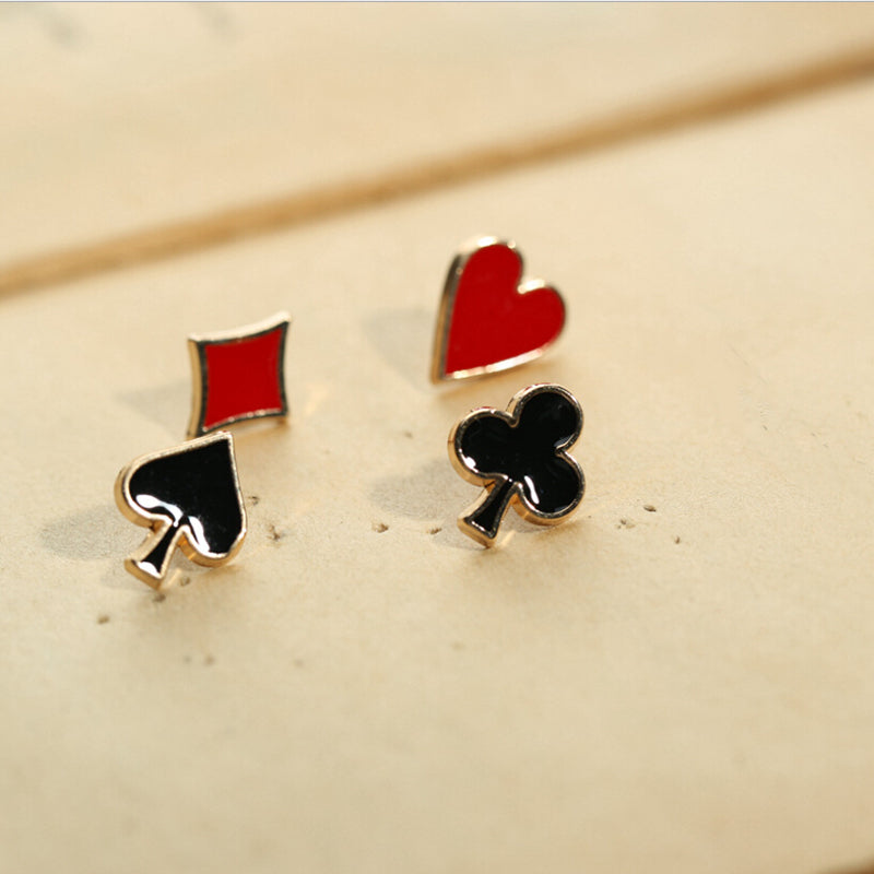 Korean Version Playing Card Brooch Spades Square – Jewelry Gift Ideas — 1