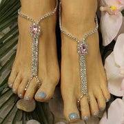 Fashion Personality Multilayer Rhinestone Link Anklet – Stylish Gifts — 1