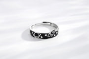 Sterling Silver Planet Love Couple Ring Offsite – Gifts for Couples — 1