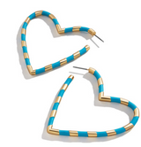 Individual Metal Heart Earrings – Thoughtful Gifts — 8