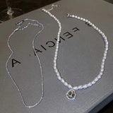 Pearl Double Layered Necklace Female Niche – Jewelry Gift Ideas — 3