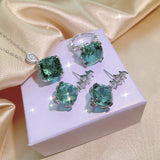 Aquamarine Topaz Pendant Yellow Diamond Suit – Jewelry Gift Ideas — 1