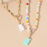 Bohemian Rainbow Wind Necklace Colored Rice Beads – Jewelry Gift Ideas — 3