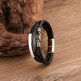 Stainless Steel Leather Bracelet Multilayer – Jewelry Gift Ideas — 2