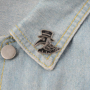 Enamel brooch black dark brooch – Jewelry Gift Ideas — 5