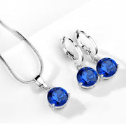 Water Drop Necklace Earring Set – Jewelry Gift Ideas — 14