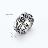 Skull Couple Ring Vintage Old Domineering Men's Cross – Gifts for Him — 10