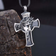 Cross necklace leather rope – Jewelry Gift Ideas — 7