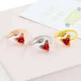 Sweet Temperament Female Rose Flower Ring Adjustable – Gifts for Her — 2