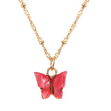 Sweet Acrylic Butterfly Pendant Necklace Simple – Jewelry Gift Ideas — 3