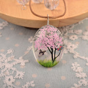 Long Sweater Chain Handmade Real Flower Necklace – Jewelry Gift Ideas — 3