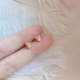 Women's Lucky Clover Mini Earrings – Gifts for Her — 10