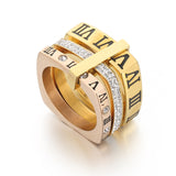 Fashion Roman Numeral Stainless Steel Ring – Stylish Gifts — 7