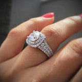 Style Diamond-Encrusted Square Zircon Ring With Topaz – Stylish Gifts — 3