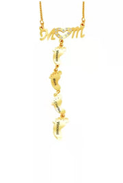 Hollow Out Baby Feet Stainless Steel Pendant – Jewelry Gift Ideas — 15