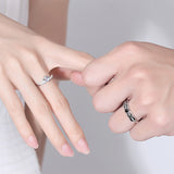 Sterling Silver Men's And Women's Matching Ring – Gifts for Her — 5