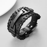 Genuine Leather Macrame Bracelet Braided For Men – Jewelry Gift Ideas — 3