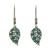 Fashion Retro Hollow Leaf Alloy Earrings Long – Stylish Gifts — 5