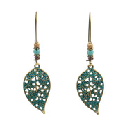 Fashion Retro Hollow Leaf Alloy Earrings Long – Stylish Gifts — 5