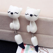 Animal Soft Clay Earrings Cute Cartoon Handmade – Thoughtful Gifts — 11