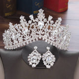 Bridal Crown Necklace Earrings Set Of Three – Jewelry Gift Ideas — 6