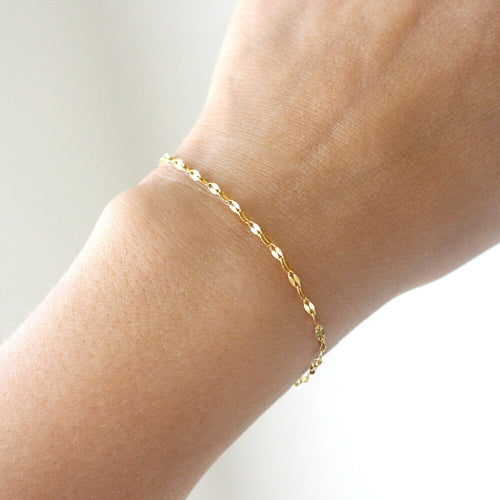14k Gold Chain Bracelet Women's 316L Titanium – Jewelry Gift Ideas — 2