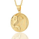 Twelve Constellations Pendant Copper Plated 18K – Jewelry Gift Ideas — 3