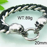 Titanium Steel Skull And Dragon Head Animal – Jewelry Gift Ideas — 2