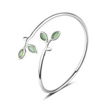 Simple And Handmade Tree Leaf Green Opal Bracelet – Jewelry Gift Ideas — 1