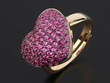 Luxury Big Heart Shape Pendant Necklace Ring – Jewelry Gift Ideas — 15