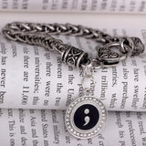 Semicolon Bracelet Dripping Oil Semicolon Pendant – Jewelry Gift Ideas — 4