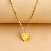 Hexagon Imitation Gold Pendant Necklace Peach – Jewelry Gift Ideas — 14