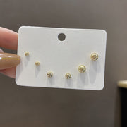 Women's Fashion Simple Silver Pin Earrings Set – Stylish Gifts — 17