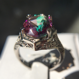 Purple Zircon Platinum Plated Ring – Practical Gifts — 4