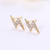 Simple Mini Lightning Zircon Stud Earrings For Women – Gifts for Her — 2