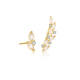 Sterling Silver Stud Diamond Branches Zircon Asymmetric – Gift Ideas — 11