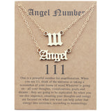 Angel Lucky Number Set Clavicle Card Necklace – Jewelry Gift Ideas — 10