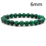 Classic Black Matte Green Malachite Bracelets – Jewelry Gift Ideas — 13