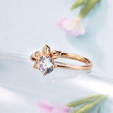 Fashionable Rose Gold Petal Ring For Women – Gifts for Her — 2