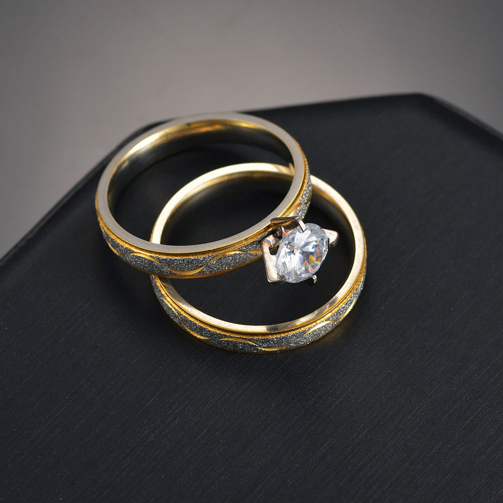 Men's And Women's Diamond Wide-faced Rings – Gifts for Her — 1