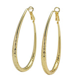 Golden Glossy Spring Fastener Egg-shaped Earrings – Thoughtful Gifts — 6