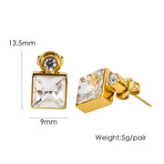 Elegant High Sense Inlaid Zircon Square Women's Ear – Gifts for Her — 10