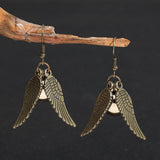 Women's Triangle Wings Vintage Earrings – Gifts for Her — 8