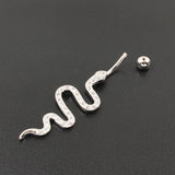 Belly Button Nails With Sterling Silver Snake – Special Occasion Gifts — 2