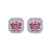 Women's Simple Graceful Moissanite Ear Studs – Gifts for Her — 8