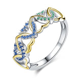 Popular Color Micro Inlay Heart-Shaped Ring – Practical Gifts — 3