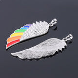 Stainless Steel Wing Pendant Necklace Dripping – Jewelry Gift Ideas — 6